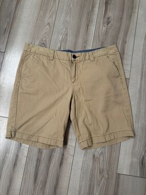 Merona Tan Flat-Front Casual Shorts - size 12